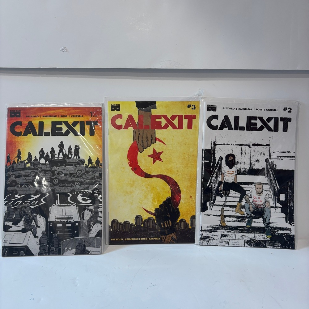 Calexit #1 #2 #3 Comic Book Lot Black Mask Studios Pizzolo Nahuelpan 2017